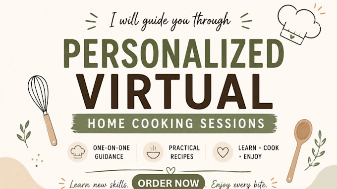 l guide you through personalized virtual home cooking sessions