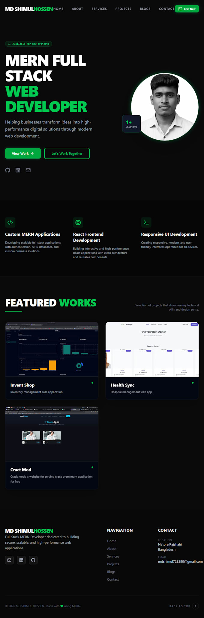 build a full stack website using the mern stack