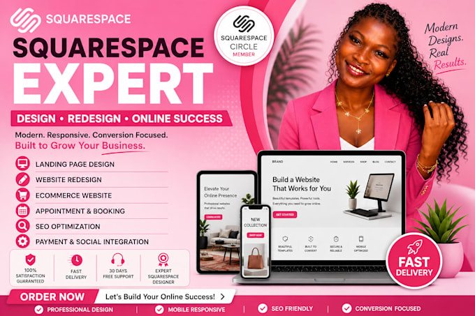 design square space website, square space redesign, square online store