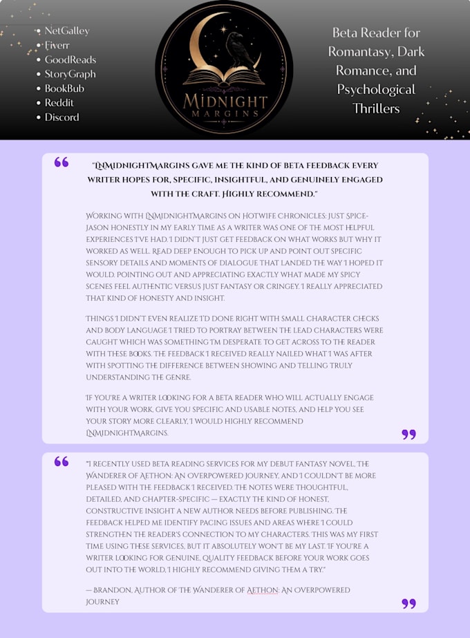 beta read your fantasy manuscript with detailed in line comments