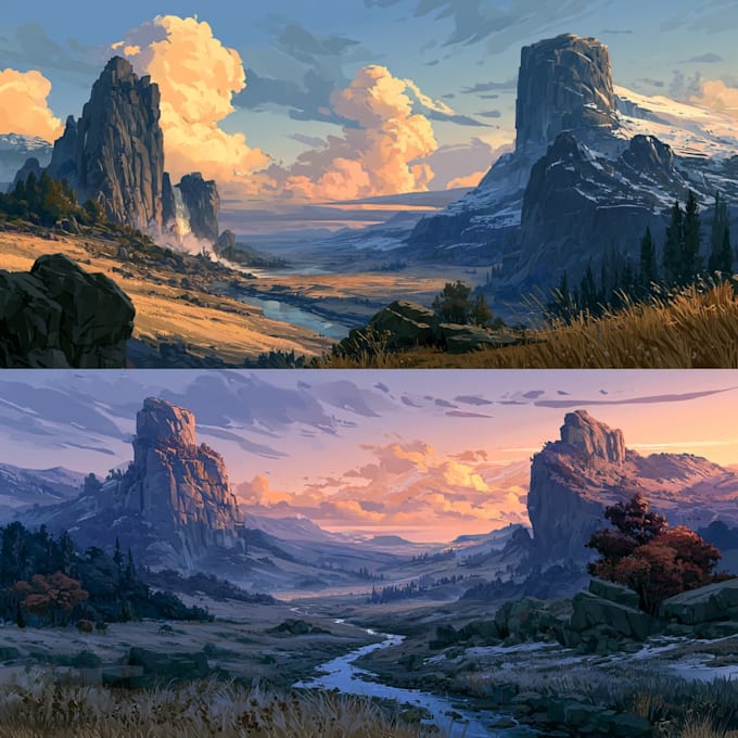 do the landscape illustration or concept art for you