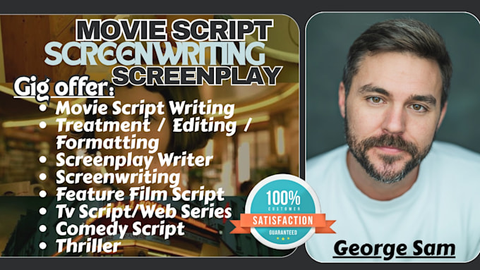 ghostwrite screenplay, anime script, film script youtube video script writer
