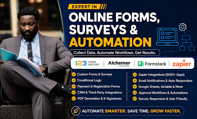 design 123formbuilder automation alchemer surveys formstack zapier integration