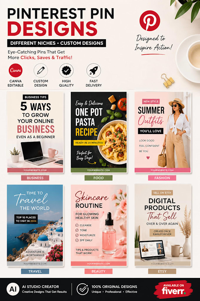 design professional pinterest pins in canva