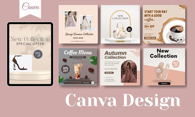 be your canva graphic designer for posts and templates