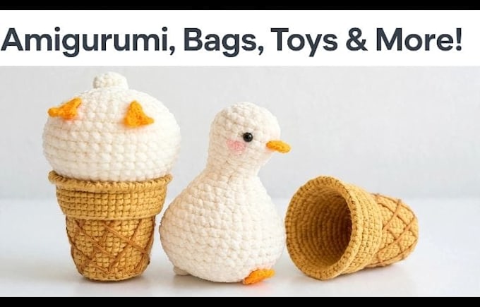 custom crochet pattern PDF with step by step instructions