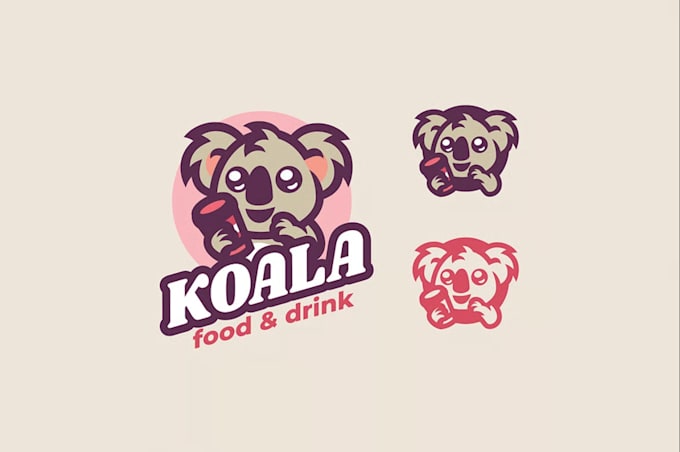 do professional koala logo design with vector source files