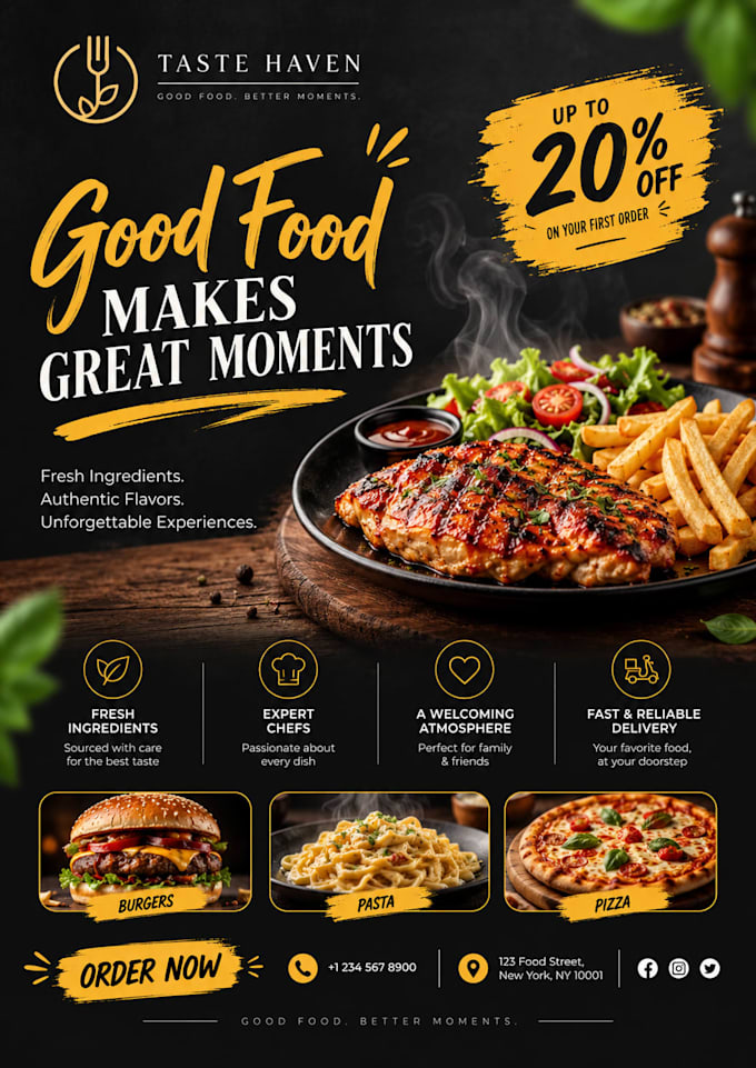 design professional flyer and poster for your business