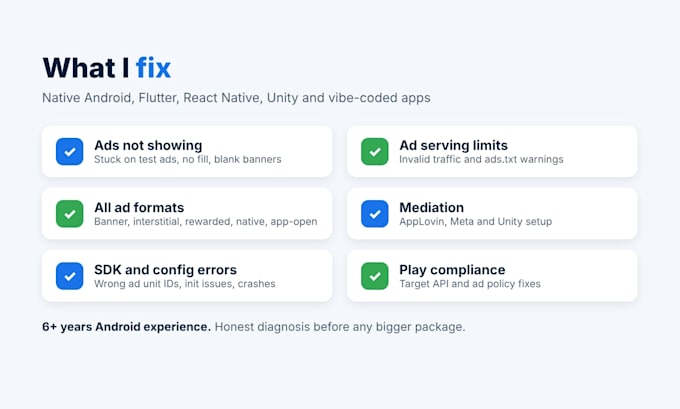 fix admob ads not showing in your android or vibe coded app