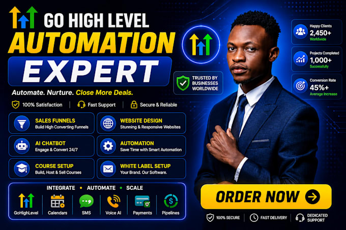 gohighlevel automation, workflows, landing pages, ghl expert