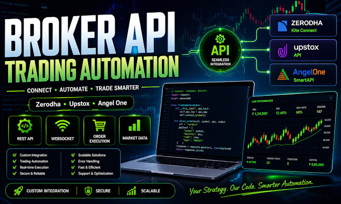 integrate broker API for custom trading automation
