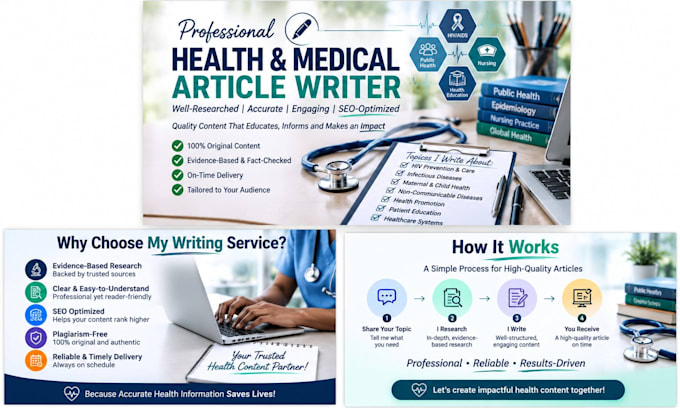 write professional health and medical articles
