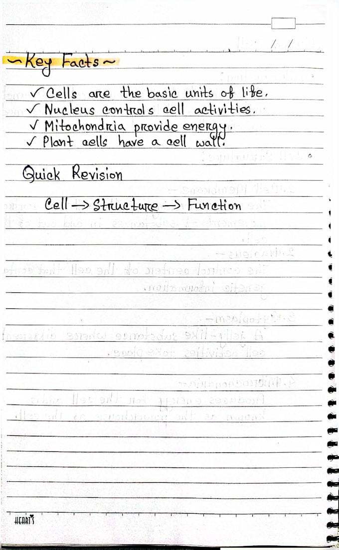 create aesthetic handwritten notes
