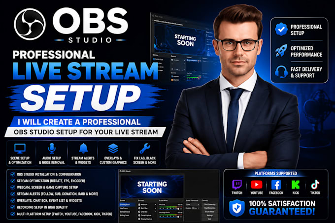 create a professional obs studio setup for your live stream