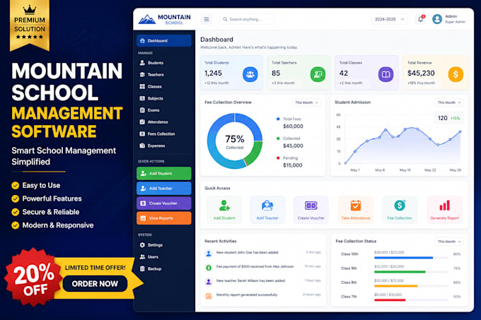 design premium microsoft access database and update