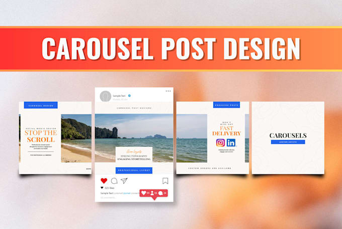 design engaging instagram and linkedin carousel posts
