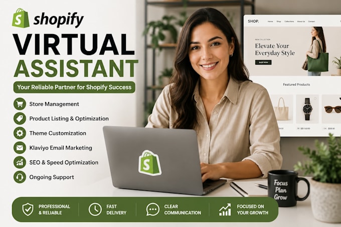 be your shopify virtual assistant