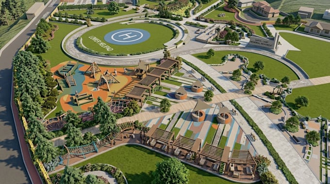 create landscape plans and ai assisted 3d visuals