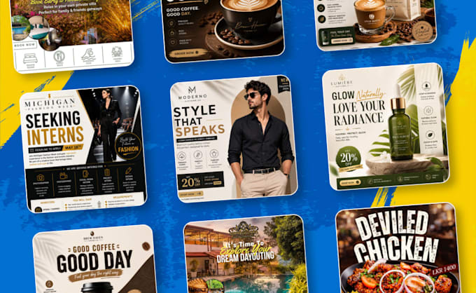 design engaging meta ads creatives with eye catching ad visuals