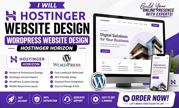 migrate hostinger website design to wordpress website migration