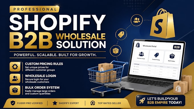 build a b2b shopify wholesale ecommerce store