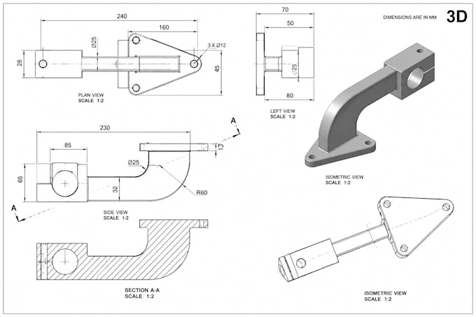 design mechanical parts, 3d product modeling and rendering for prototyping