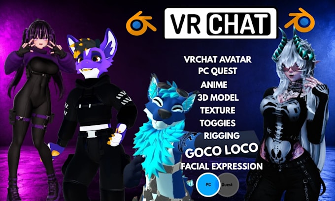 create vrchat avatar anime furry avatar design unity setup vrchat avatar upload