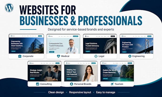 design or redesign a professional wordpress website
