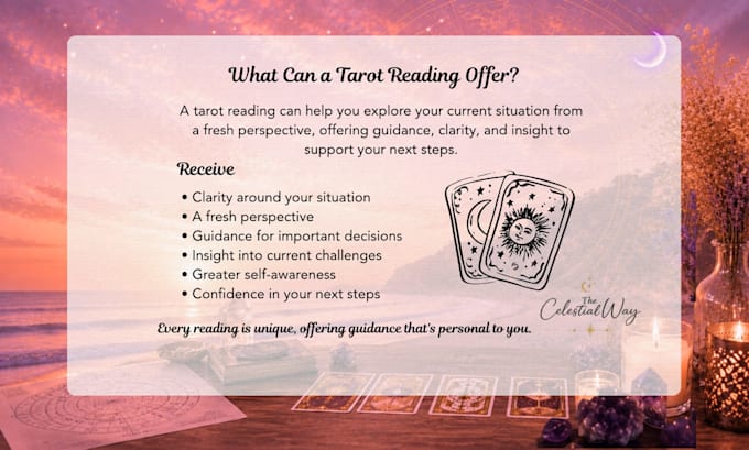 provide a personalised tarot reading with oracle card guidance