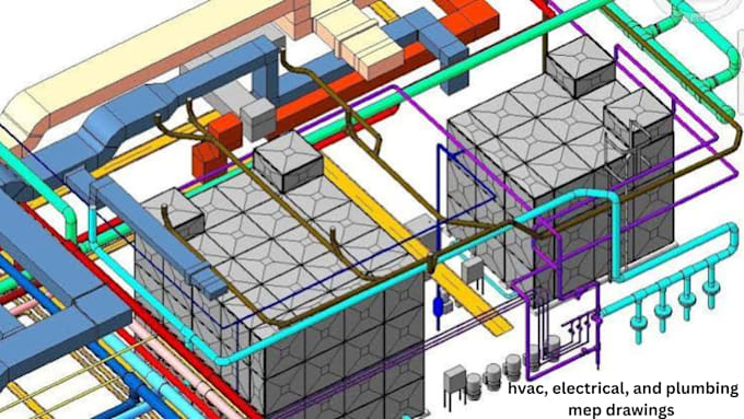 draft hvac, electrical, and plumbing mep drawings