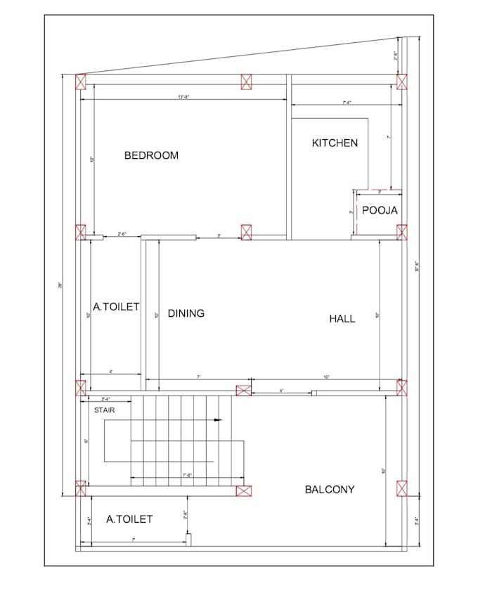 do PDF to autocad conversion and 2d drafting blueprint