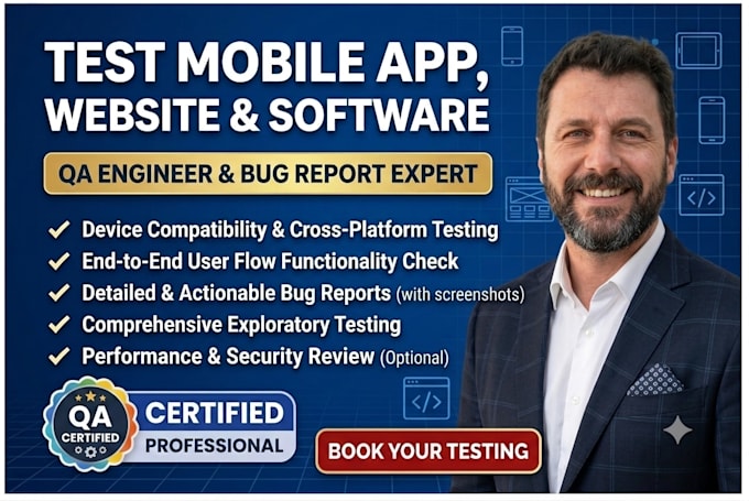 test your mobile app website software with detailed bug reports