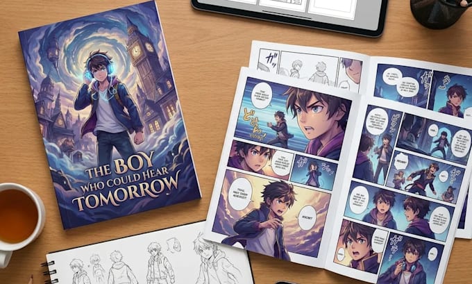 comic book illustration with comic book illustrator
