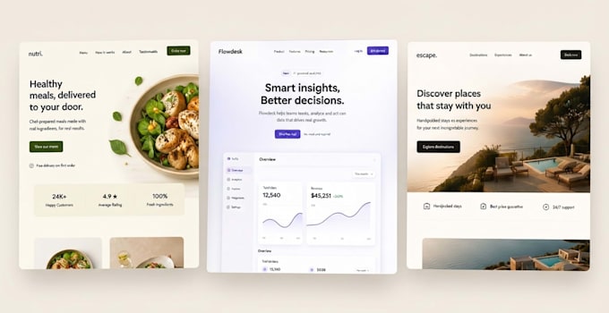 design high converting landing page design UX UI figma