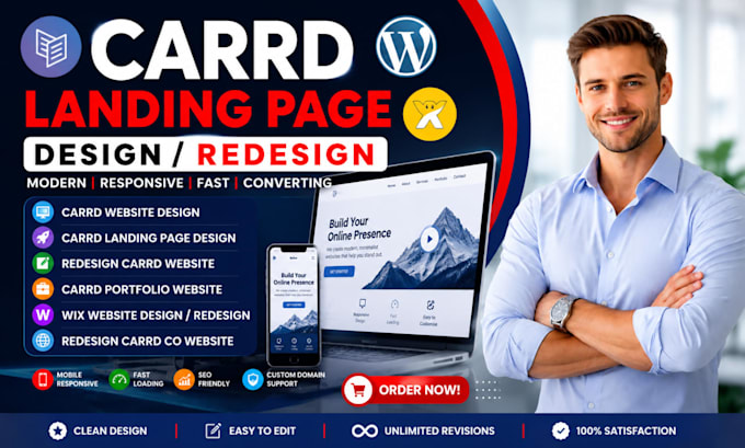redesign carrd website design carrd landing page redesign carrd, carrd portfolio
