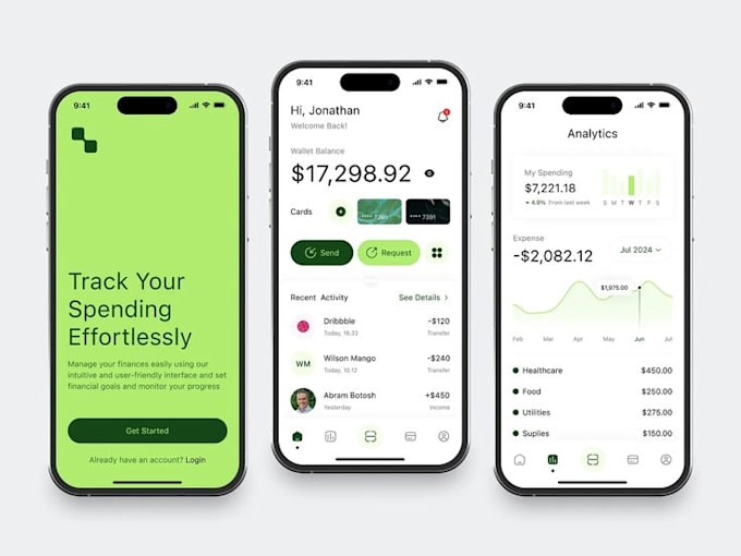 develop fintech app online payment app p2p money transfer app wallet loan app