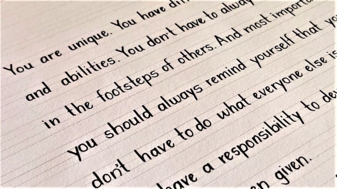 write anything with my beautiful handwriting