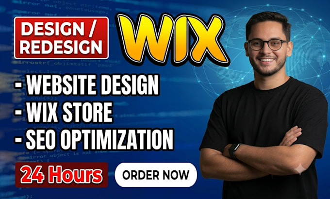 design wix website wix store wix seo optimization wix website development