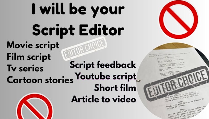 do short film script editing, proofreading, formatting screenplay youtube script