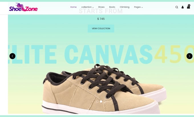 design a high converting, shopify store, sneaker store, shoe store, website