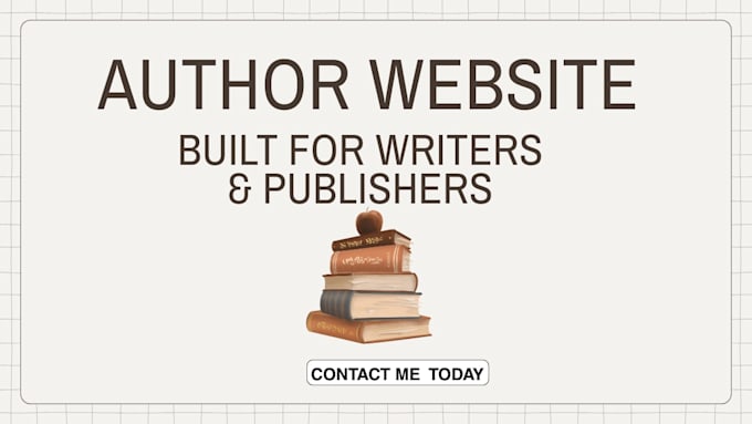 build attractive author website for book launch and writers