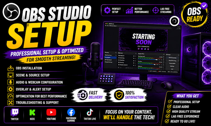 setup and optimize obs studio for streaming