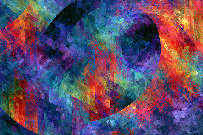 paint digital abstract art works