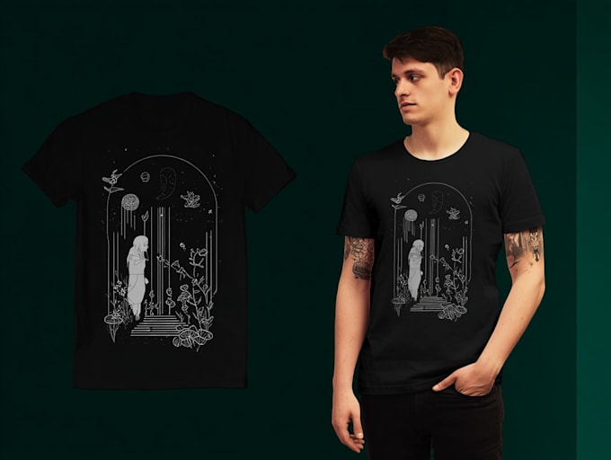 design a bold, print ready tshirt graphic