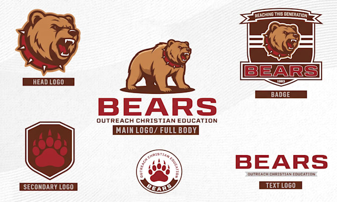 design cartoon logo and branding kit with brand identity