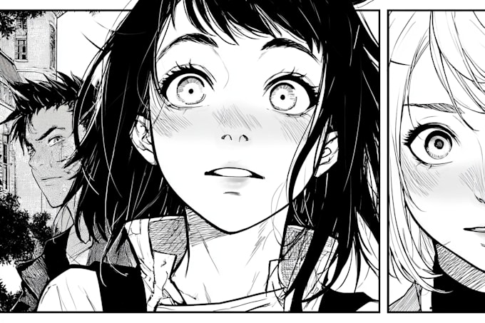 draw custom manga comic pages and illustrations