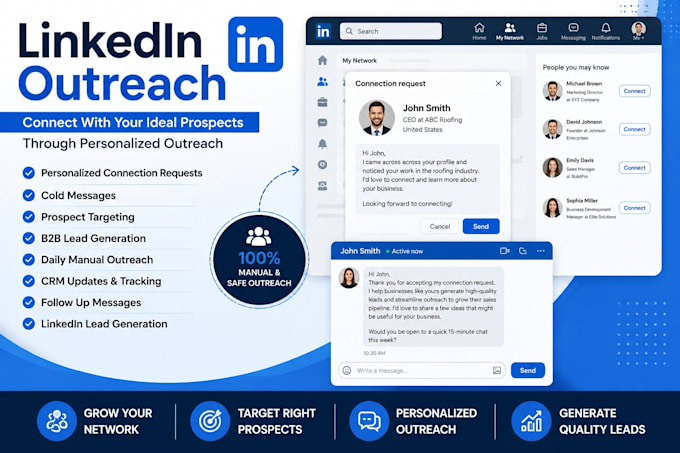 do linkedin outreach with personalized cold messages