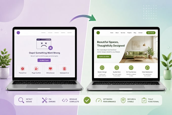 fix wordpress issues, bugs, and woocommerce errors
