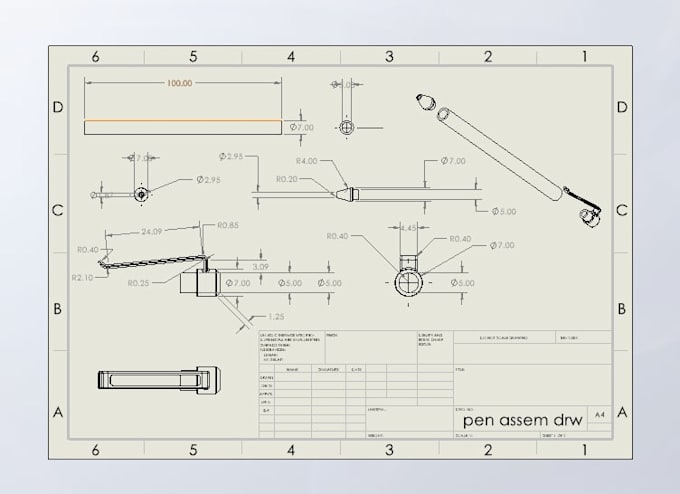 create solidworks 3d models or engineering drawings
