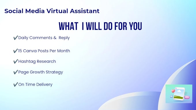 be your social media virtual assistant and canva designer